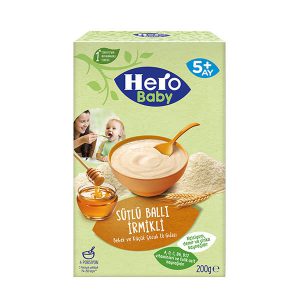 غذای کمکی هرو بیبی با طعم شیر و عسل و گندم وزن 200 گرم