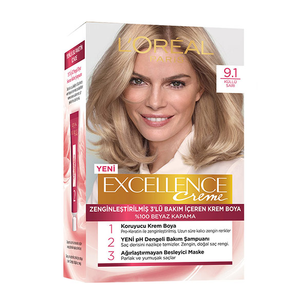 کیت رنگ مو لورآل پاریس مدل Excellence شماره 9.1